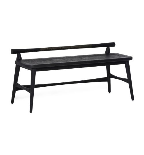 Madeira Bench - Matte Black