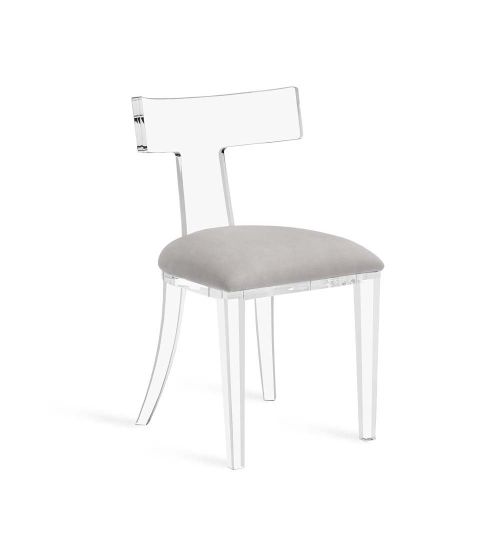 Tristan Acrylic Klismos Chair