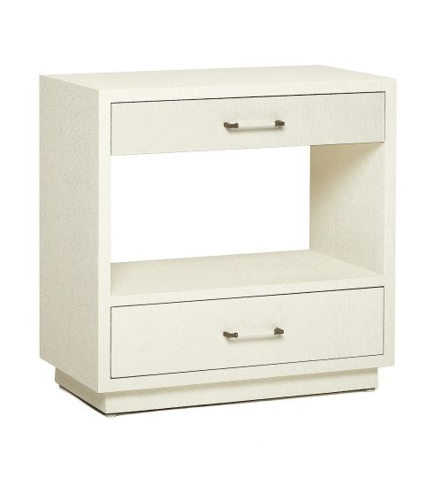 Taylor Tall Bedside Chest - White