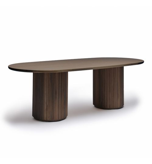 Laurel Oval Dining Table - Mocha