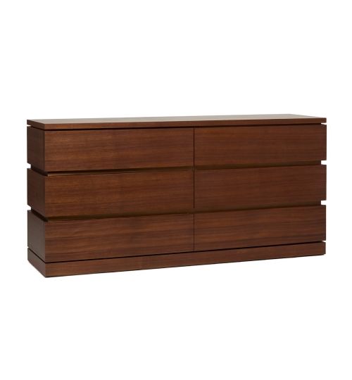Bolton 6 Drawer Chest - Classic Walnut