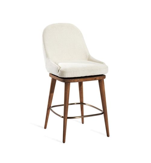 Harper Swivel Counter Stool - Oyster