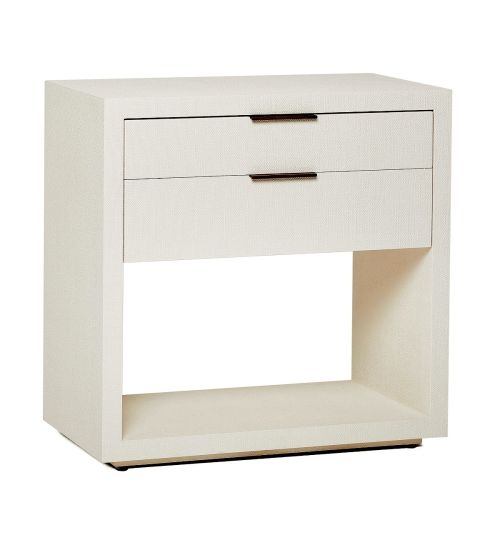 Montaigne Tall Bedside Chest - White