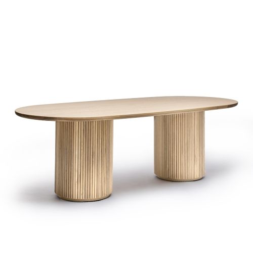 Laurel Oval Dining Table - Saddle