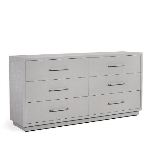 Taylor 6 Drawer Chest - Light Grey