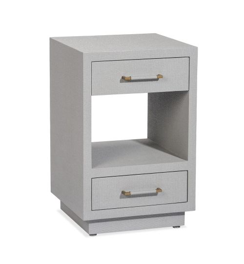 TAYLOR SMALL BEDSIDE CHEST - LIGHT GREY