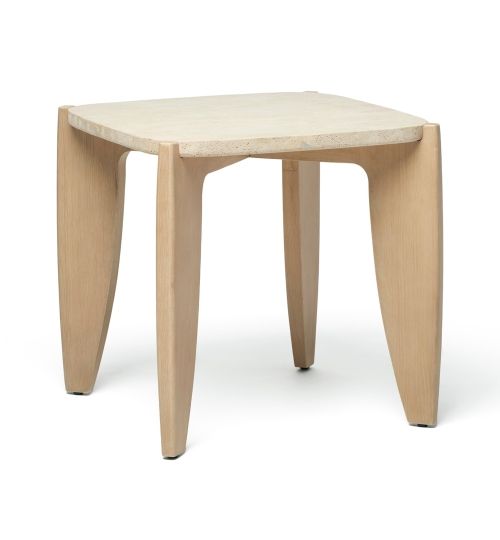 Rocco Side Table - Travertine