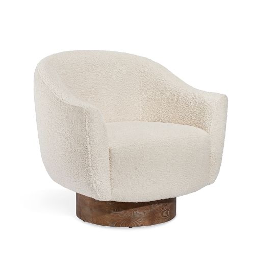 Simone Swivel Chair - Shearling
