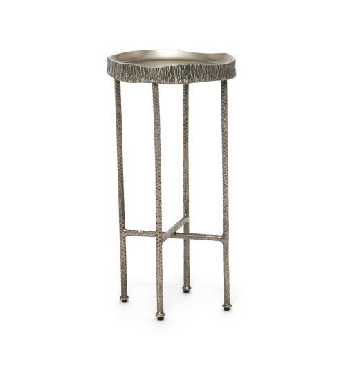 Ada Drink Table -  Antique Nickel