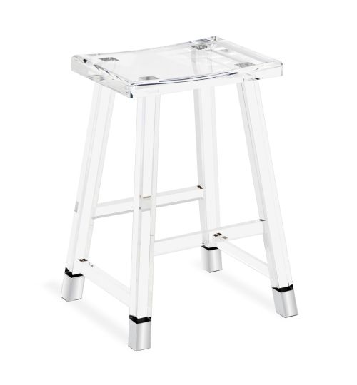 Reva Counter Stool - Nickel