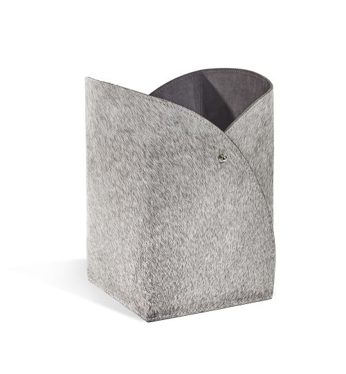 Tulip Wastebasket - Natural Hide