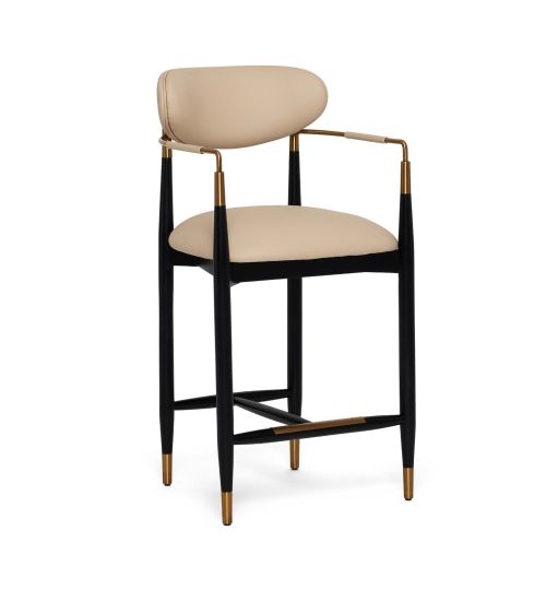 Cidra Counter Stool - Matte Black