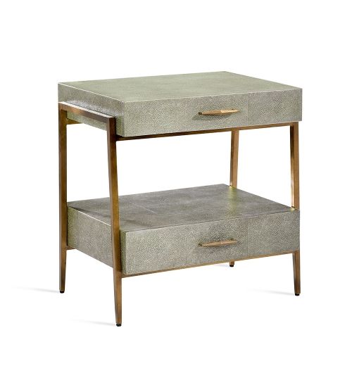 Morand Bedside Chest - Shagreen