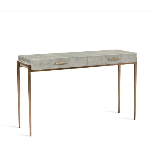 Morand Desk/ Console - Faux Shagreen