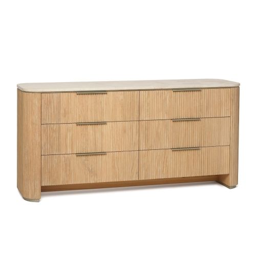 Morrison 6 Drawer Chest - Husk
