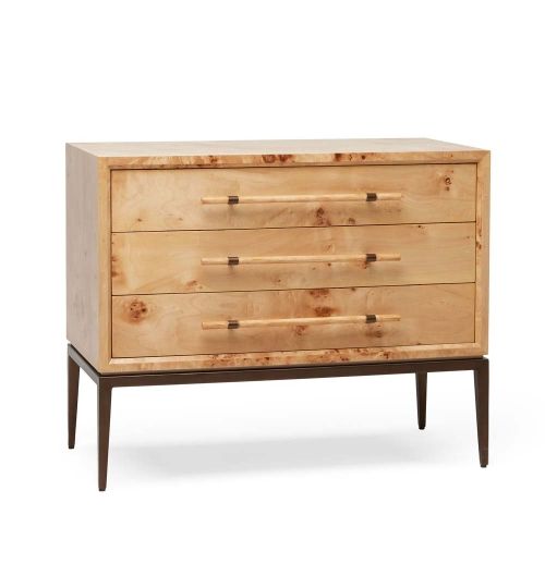 Burton 3 Drawer Bedside - Canyon