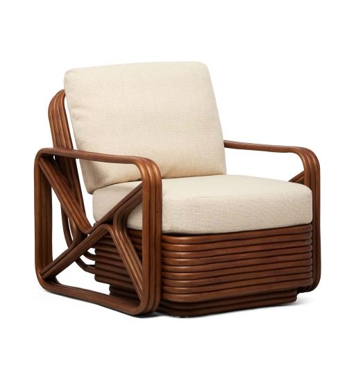 Flagler Lounge Chair - Antique Brown