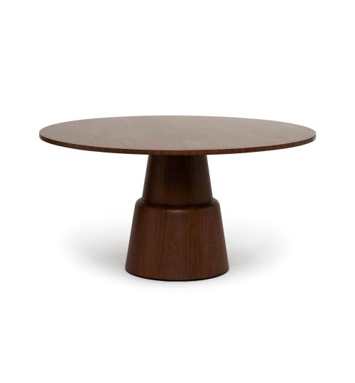 Graves Round Dining Table-Classic Walnut