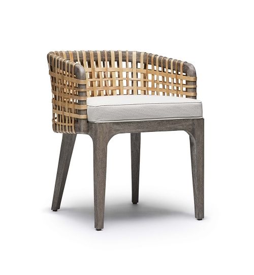 Palms Arm Chair - Grey Ceruse