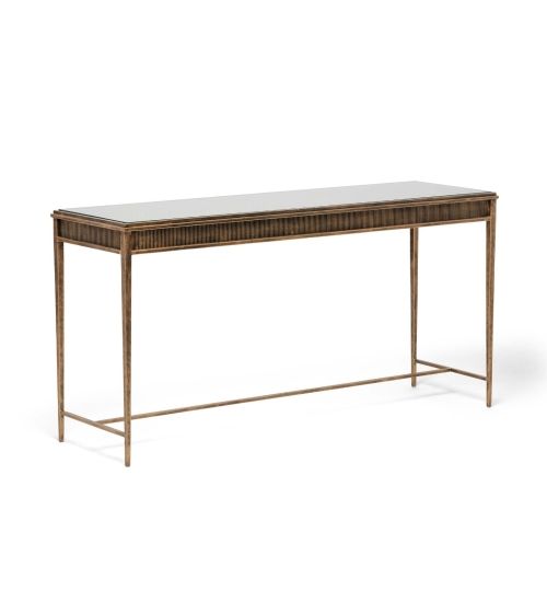 Camille Console - Gilded Brass