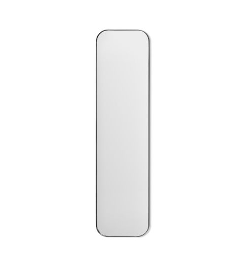 Aalina Narrow Mirror - Brushed Nickel