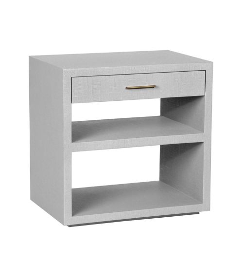 Livia Bedside Chest - Light Grey