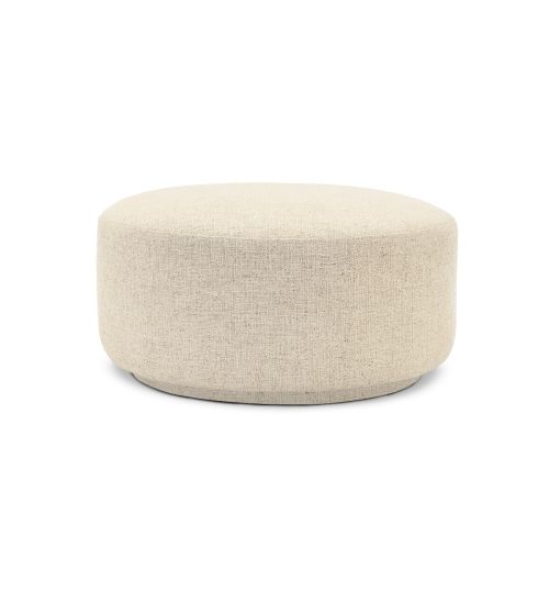 Lucien round ottoman 