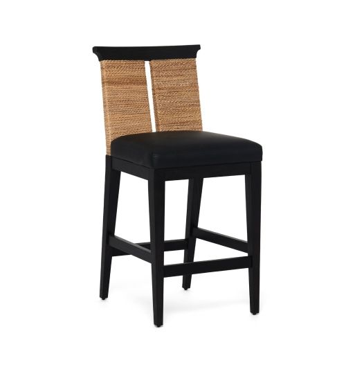 Reed Counter Stool - Matte Black
