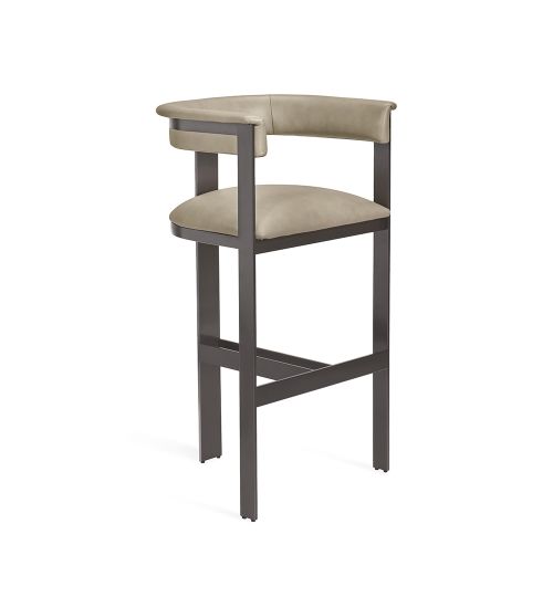 Darcy Bar Stool - Taupe/ Graphite