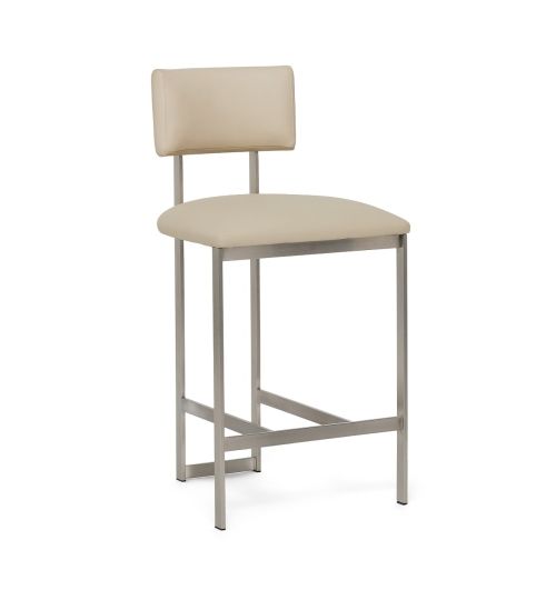 Landon II Counter Stool - Brushed Nickel