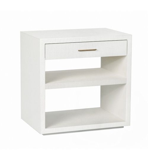 Livia Bedside Chest - White