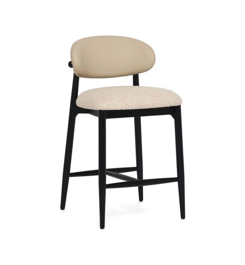 Liam Counter Stool - Matte Black