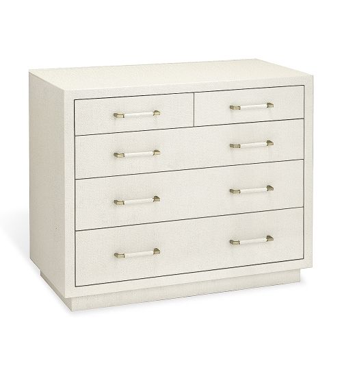 taylor 5 drawer chest white
