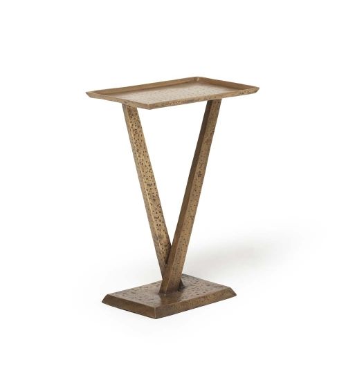 Wilton Accent Table - Antique Brass