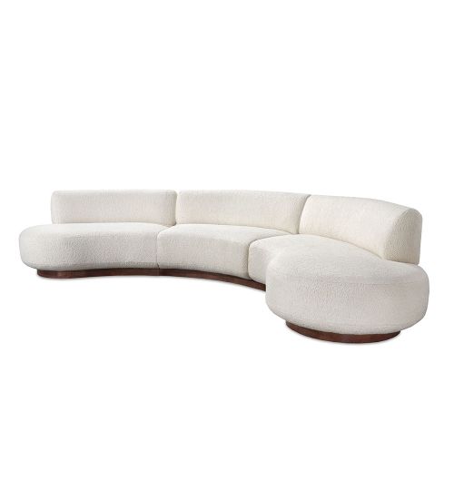 Nuage Sectional - Wood Plinth
