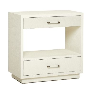 Taylor Tall Bedside Chest - White